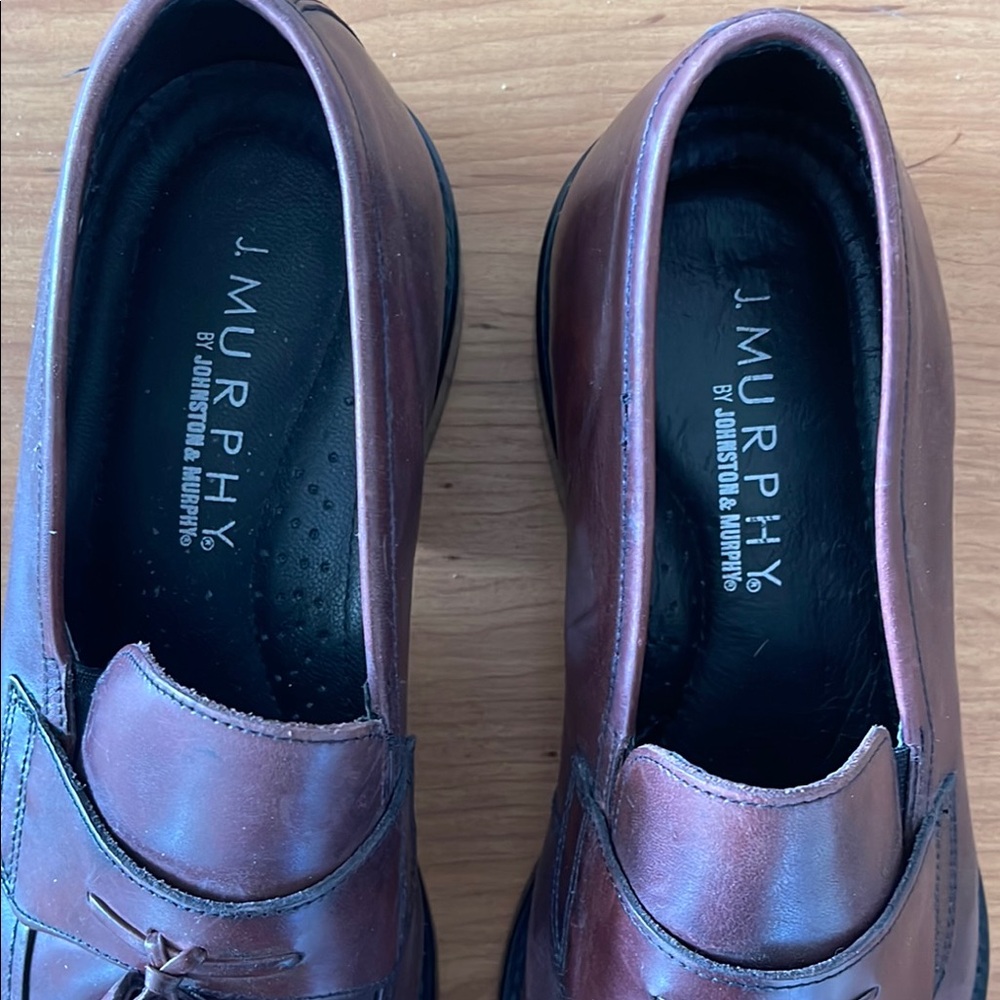 J Murphy Elegant Brown Tassel Loafers size 12 - Picture 2 of 6